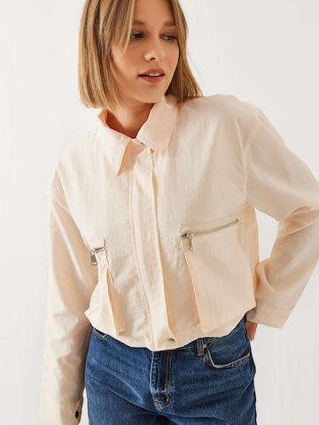 Giacca di mezza stagione di Bianco Lucci in beige: frontale