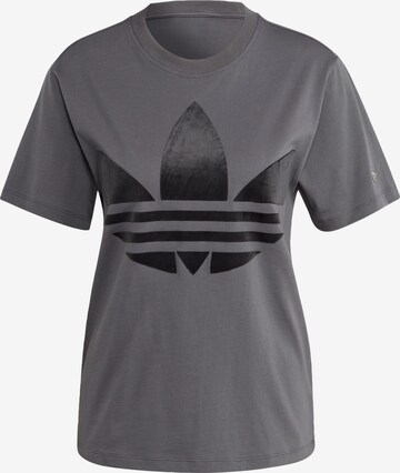 T-shirt 'Trefoil' ADIDAS ORIGINALS en gris : devant
