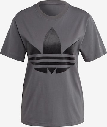 ADIDAS ORIGINALS Shirt 'Trefoil' in Grey: front