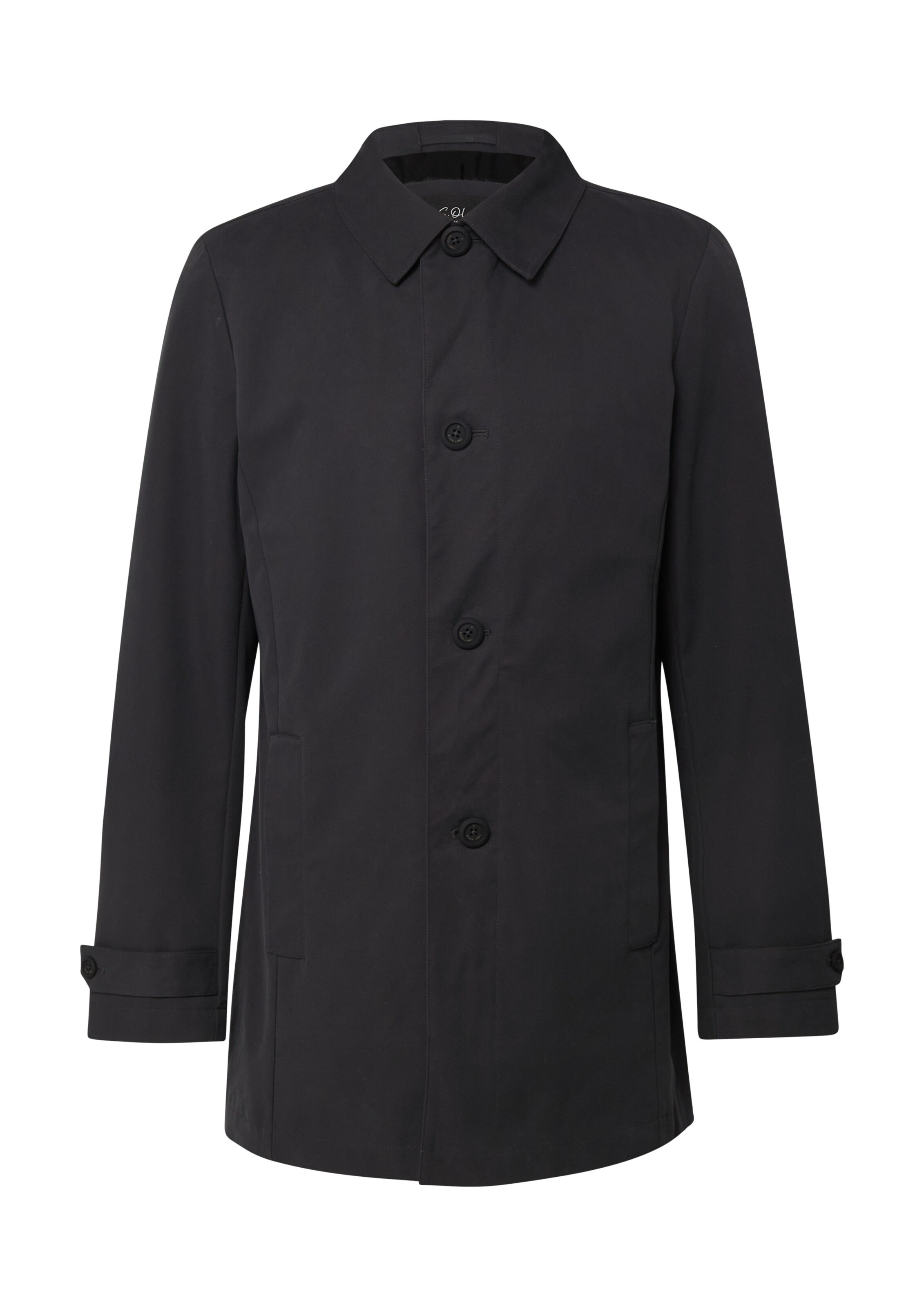 s.Oliver Outdoor-Mantel in schwarz, Produktansicht