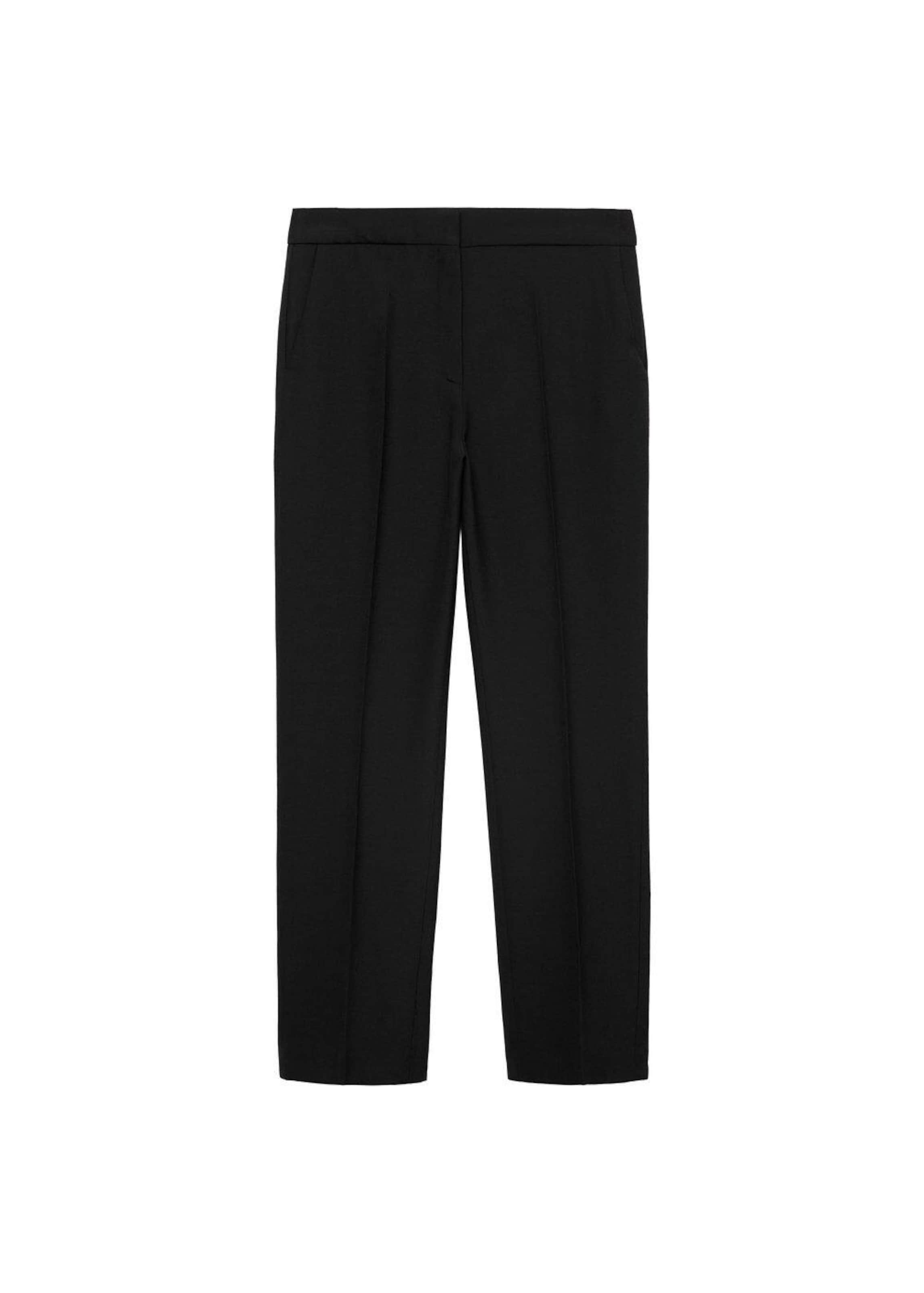 MANGO Regular Pantalon 'Jordan' in Zwart: voorkant