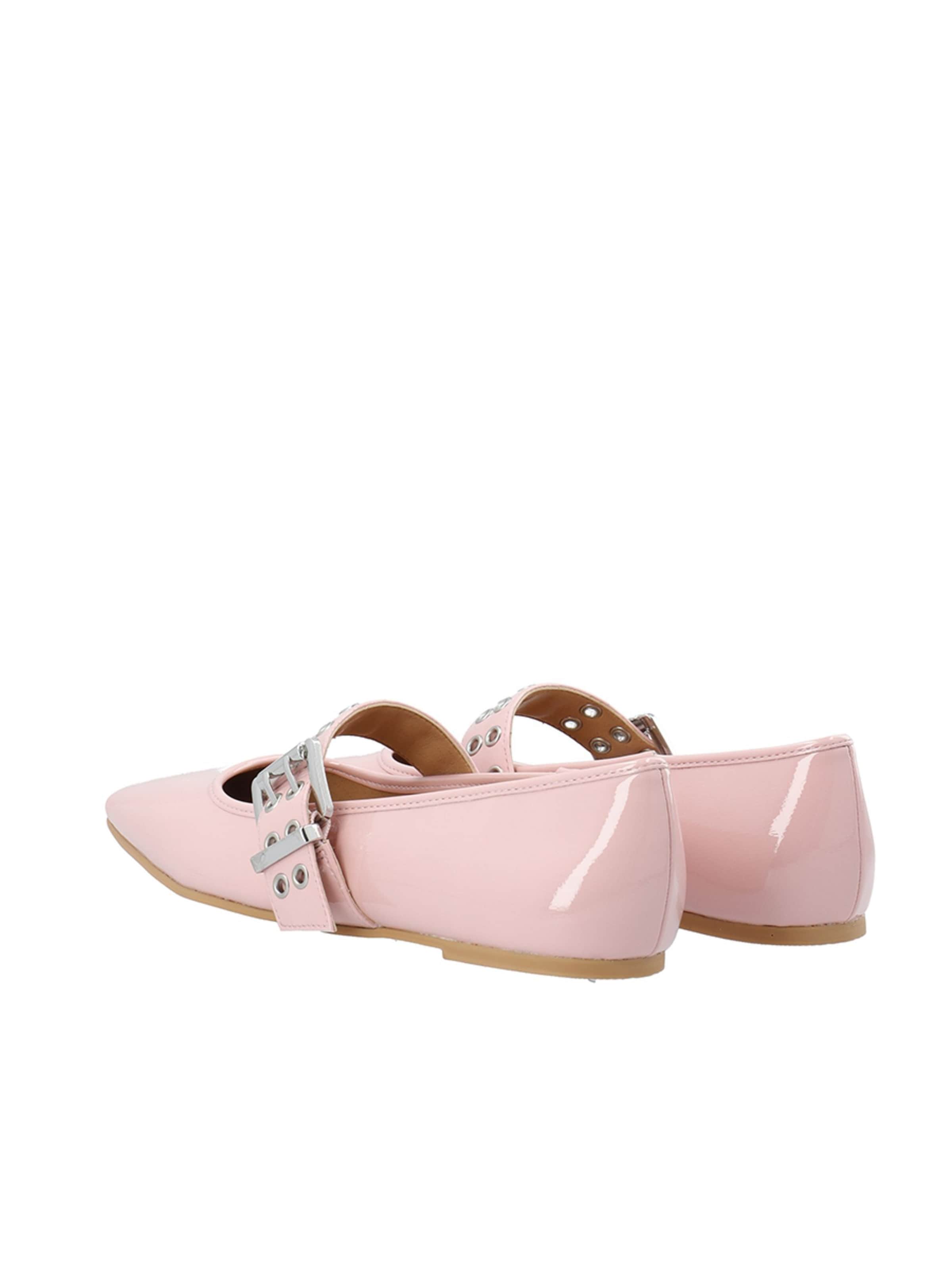 Bianco Ballerinasko med rem 'ROSE' i pink