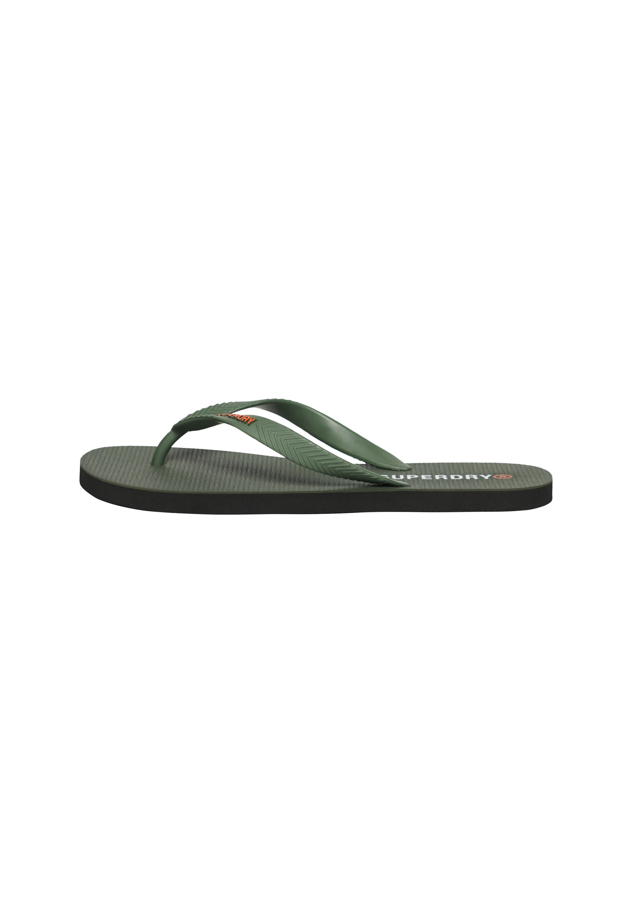 Superdry Teenslippers 'Core Essential' in Groen: voorkant