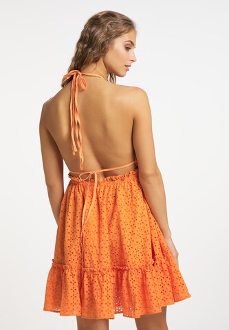 IZIA - Vestido de verano en naranja