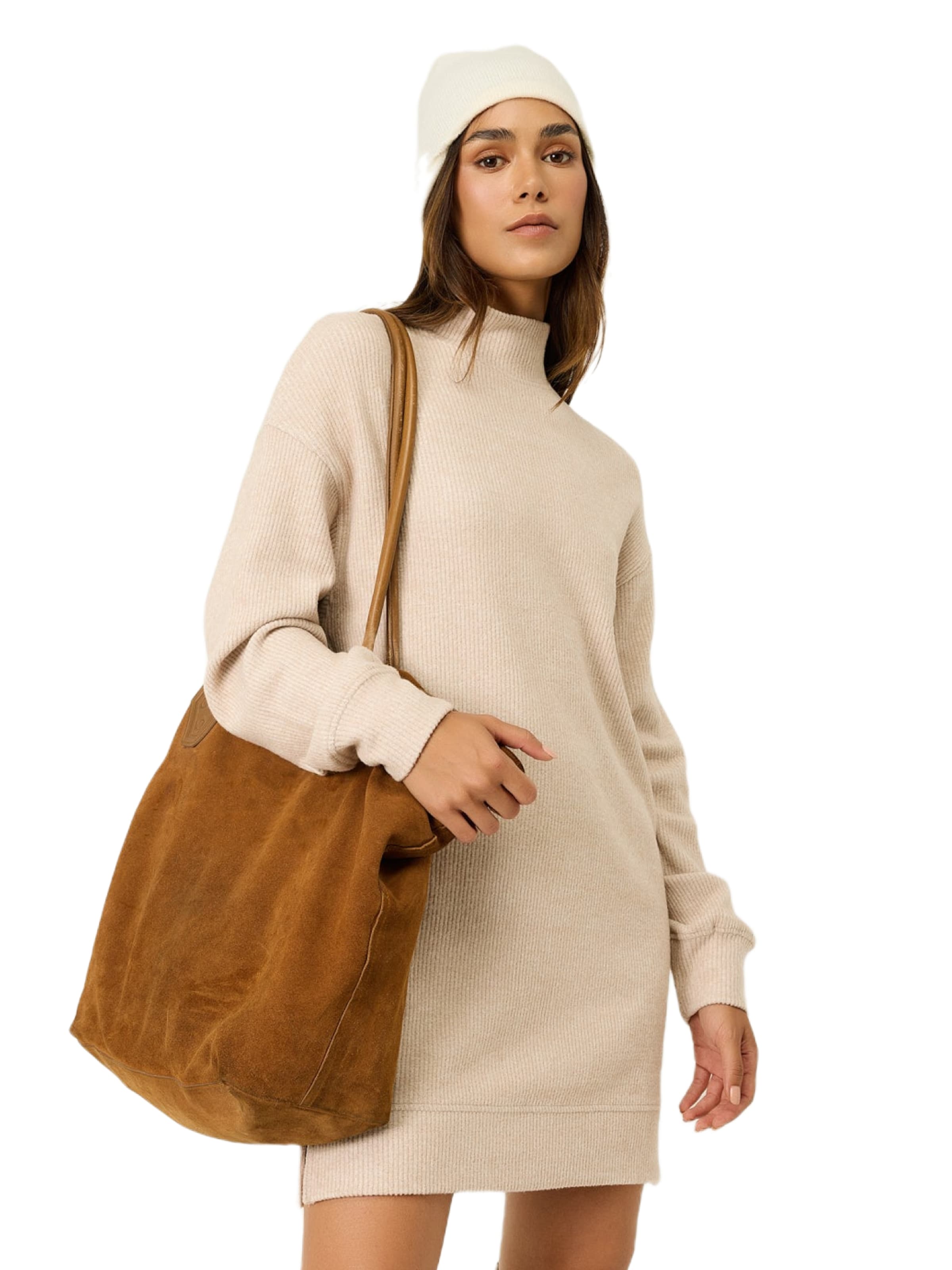 No Matter What Kleid in Beige