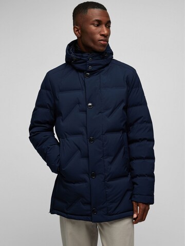 HECHTER PARIS Winter Coat in Blue: front