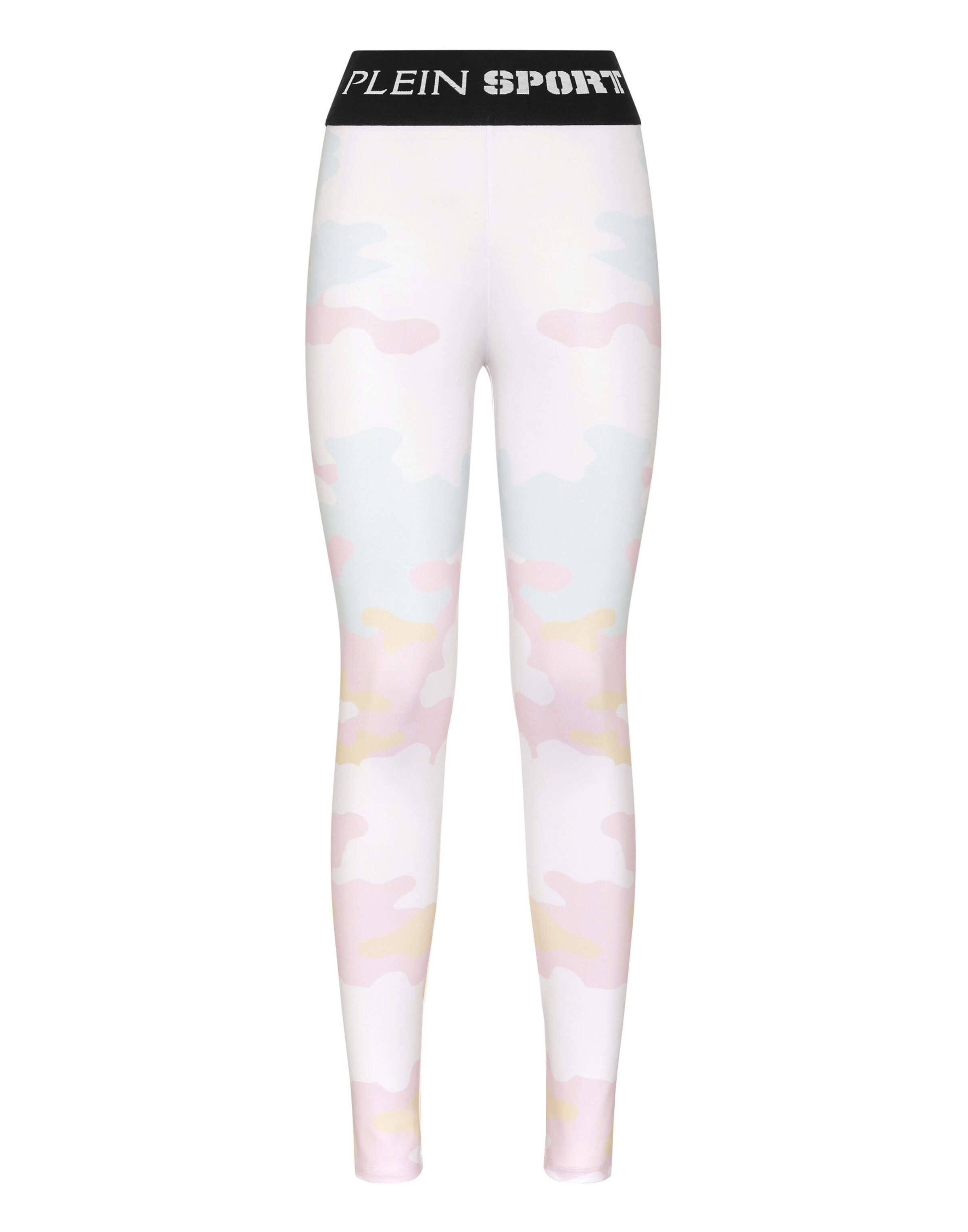 Pantaloni sportivi Plein Sport di colore blu chiaro / rosé / nero / bianco, Visualizzazione prodotti