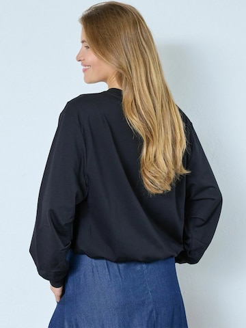 Pull-over 'Monty' co'couture en noir