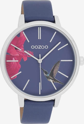 OOZOO Uhr in Blau: Vorderseite