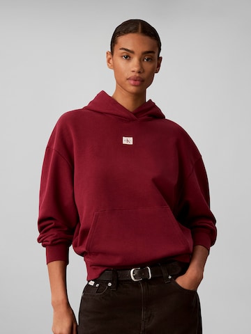 Calvin Klein Jeans Обычный Свитшот в Красный: спереди
