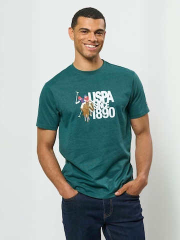 Coupe regular Chemise ' UMDamir ' U.S. POLO ASSN. en vert : devant