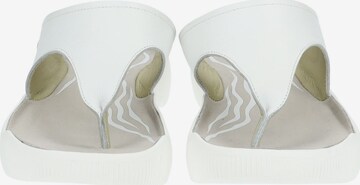 Softinos T-Bar Sandals in White