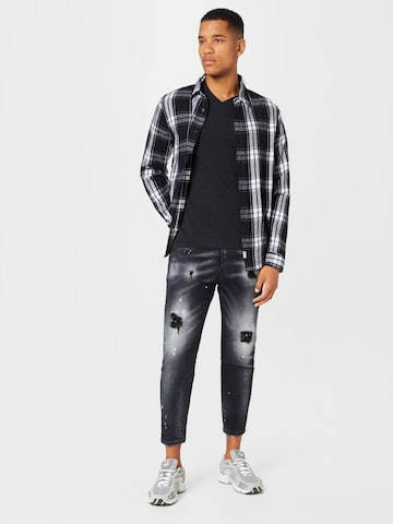 HOLLISTER Regular Fit Hemd in Schwarz