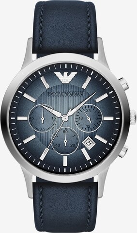 Emporio Armani Chronograph in Blau: predná strana