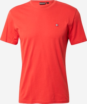 Tricou 'Salis' de la NAPAPIJRI pe roșu: față