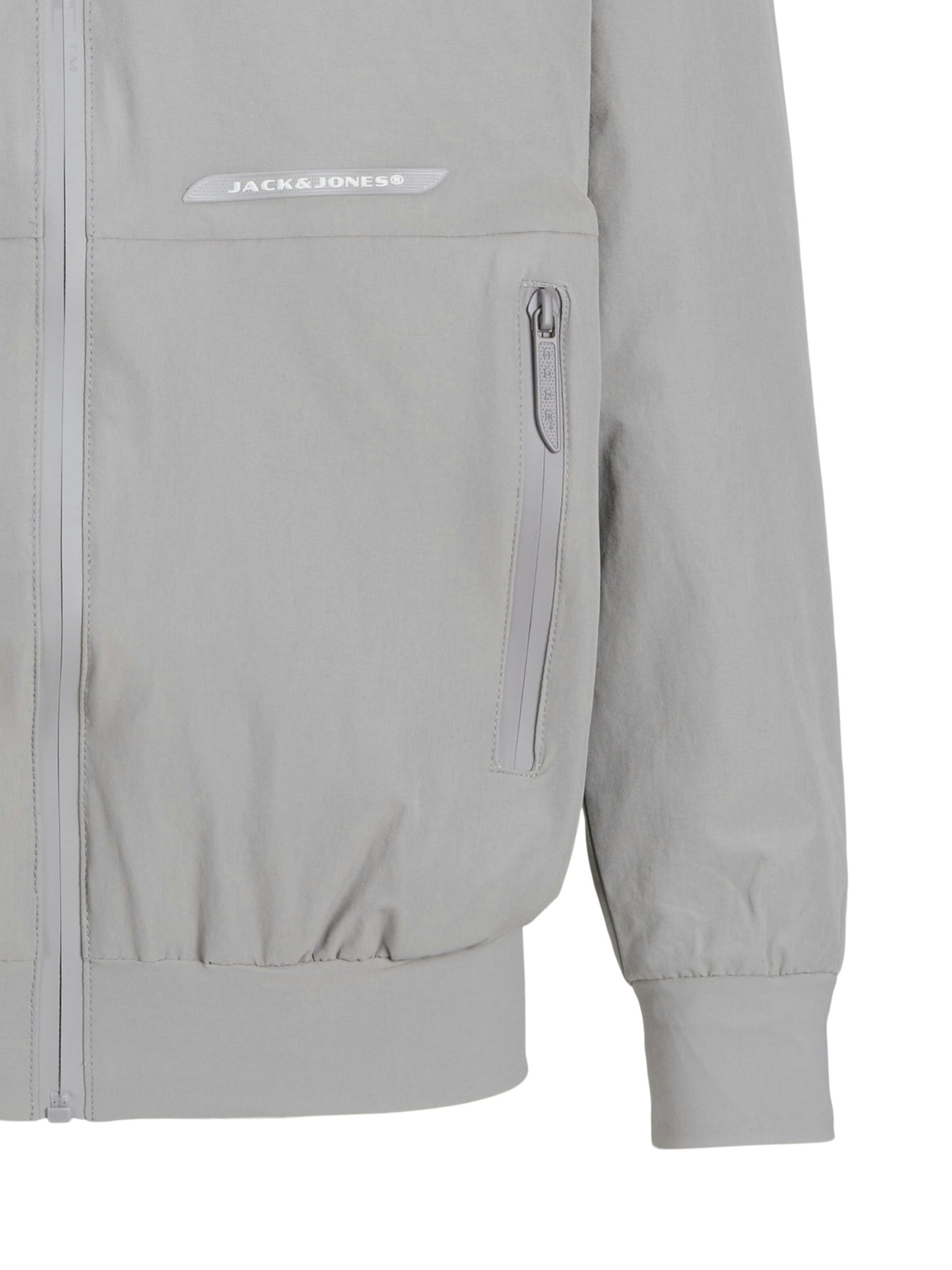 Jack & Jones Junior Overgangsjakke 'Pacer Track' i grå