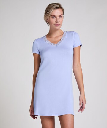 Chemise de nuit Hunkemöller en bleu : devant