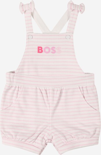 BOSS Kidswear Jardineira em rosa / rosa escuro / branco, Vista do produto