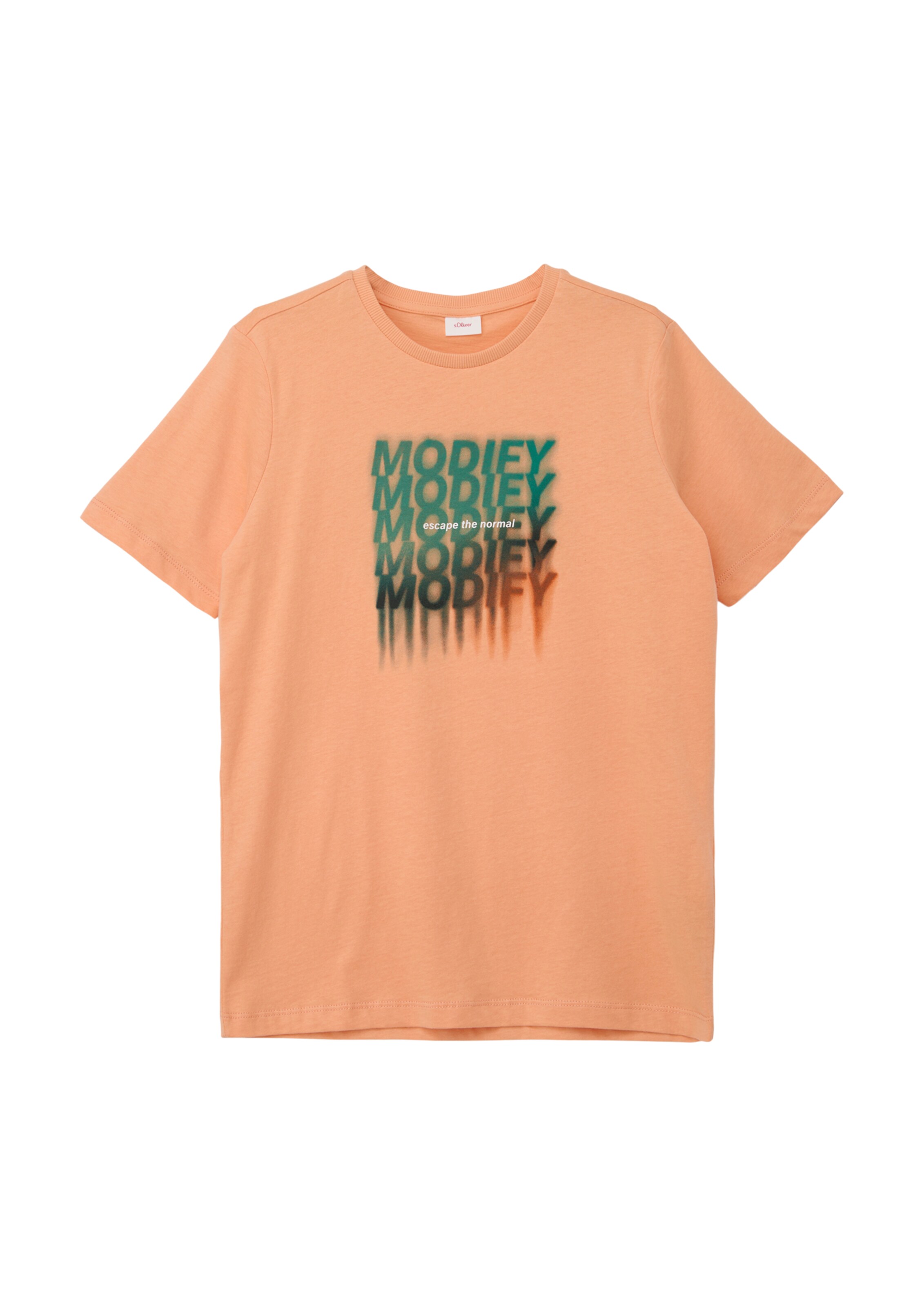 T-Shirt s.Oliver en orange : devant