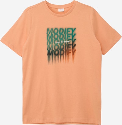 s.Oliver T-Shirt en vert / orange / homard / noir, Vue avec produit