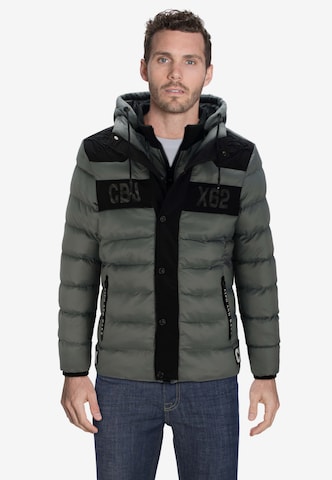 CIPO & BAXX Winter Jacket 'Cbjx62' in Grey: front