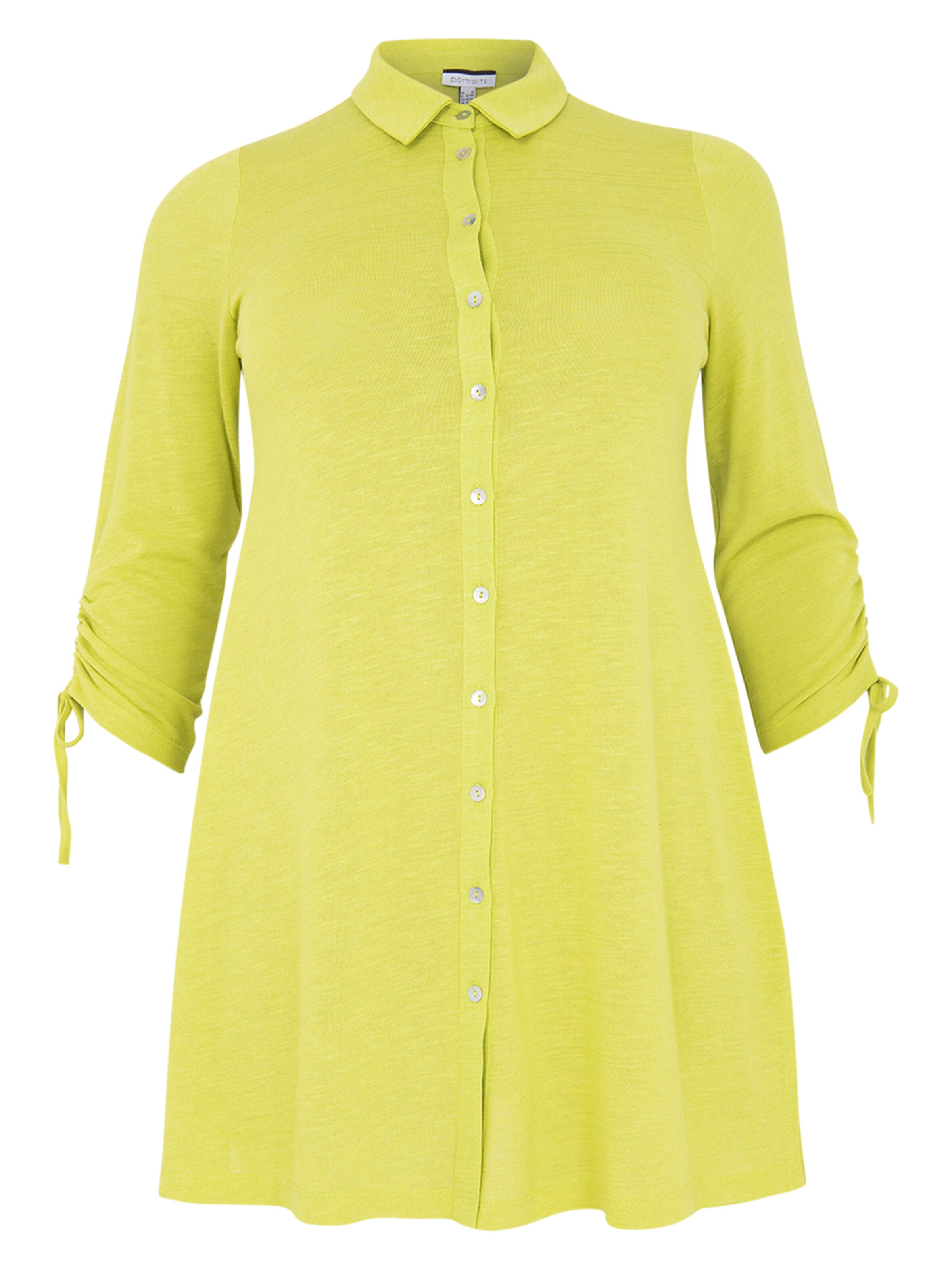 YOEK Blouse 'Cocoon' in Green: front
