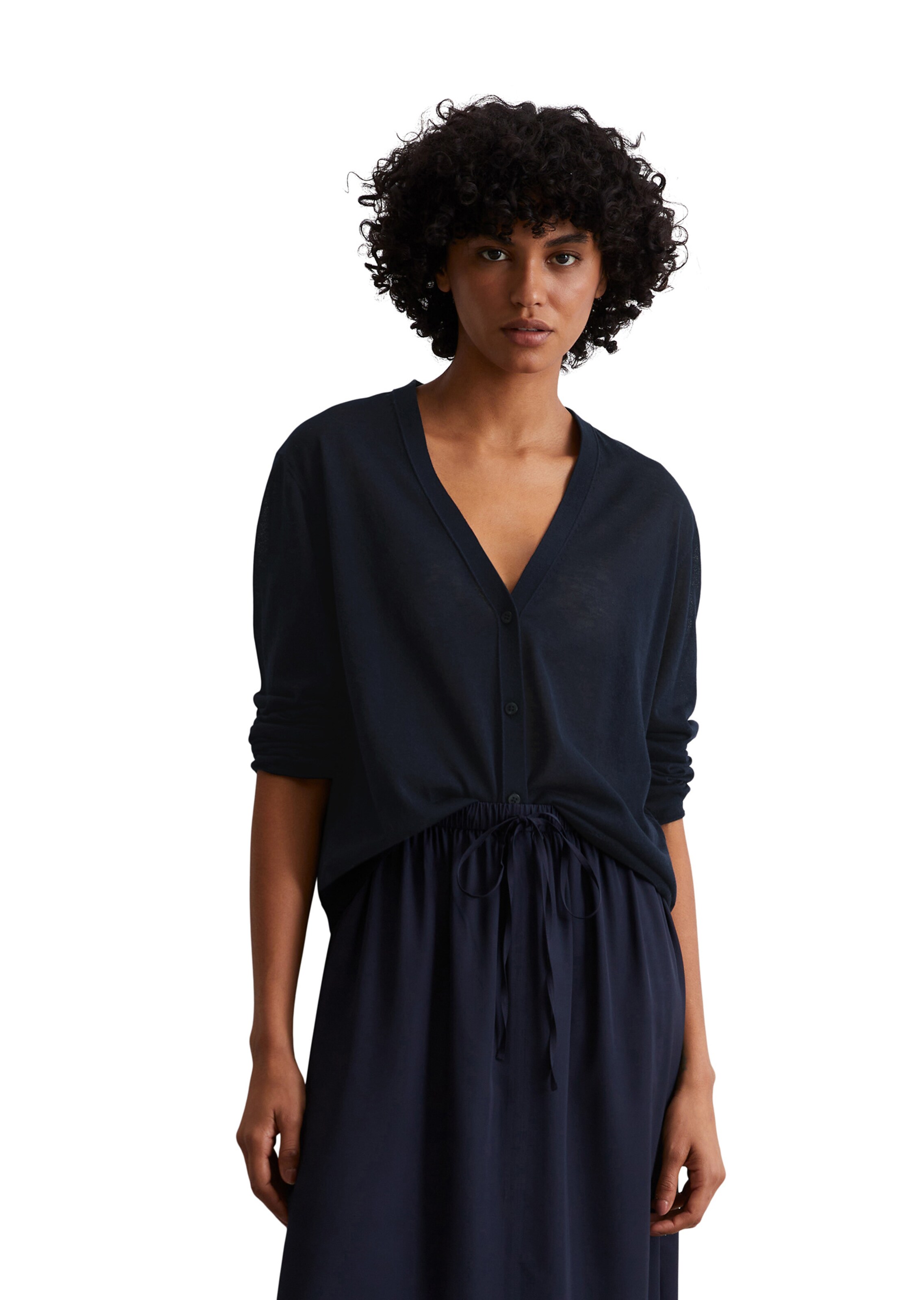 Marc O'Polo Knit cardigan in Blue: front