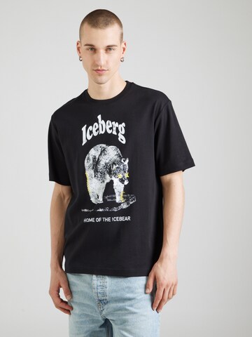 ICEBERG Póló - fekete: elől