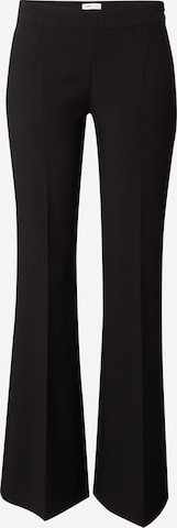millane - Flared Calças com vincos 'Lena' em preto: frente