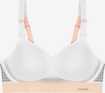 Triumph Triaction High Support BH 'Hybrid Lite' in Weiß: Vorderseite
