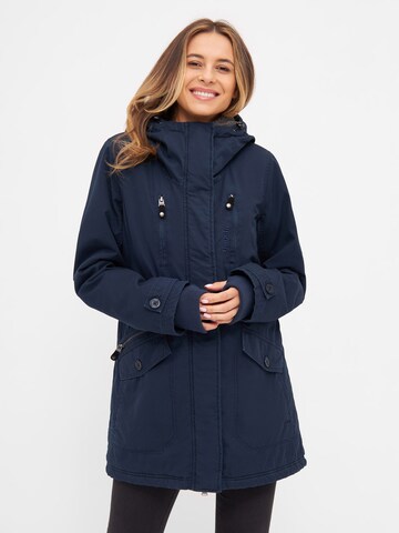 BENCH Téli parka 'LAURA' - kék: elől