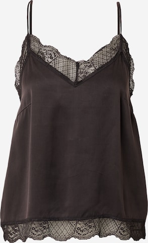 VILA ROUGE Top in Black: front