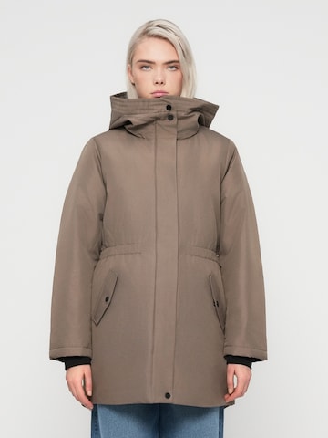 pilka ONLY Žieminė parka 'ONLJULIE': priekis