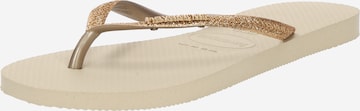 HAVAIANAS Босоножки через палец в Бежевый: спереди