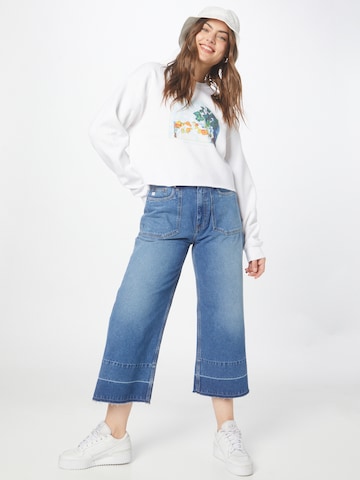 MUD Jeans Wide Leg Jeans 'Sara Works' in Blau