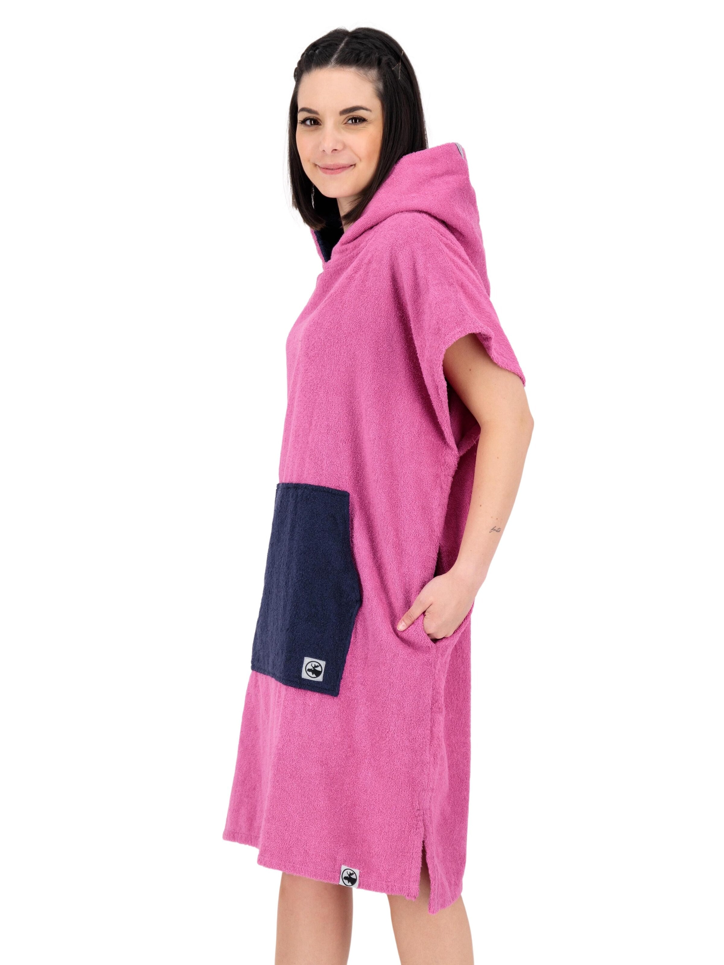 deproc Bathrobe long 'PARLEE BEACH' in Pink