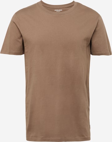 Coupe slim T-Shirt JACK & JONES en marron : devant