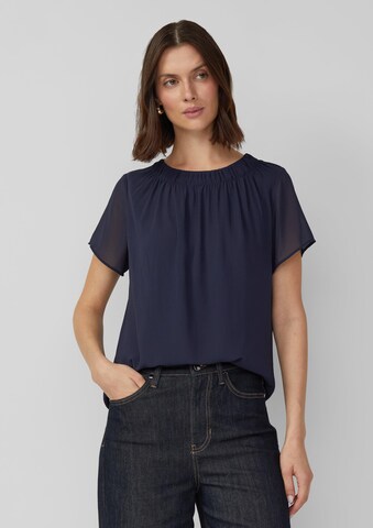 s.Oliver Blouse in Blauw: voorkant