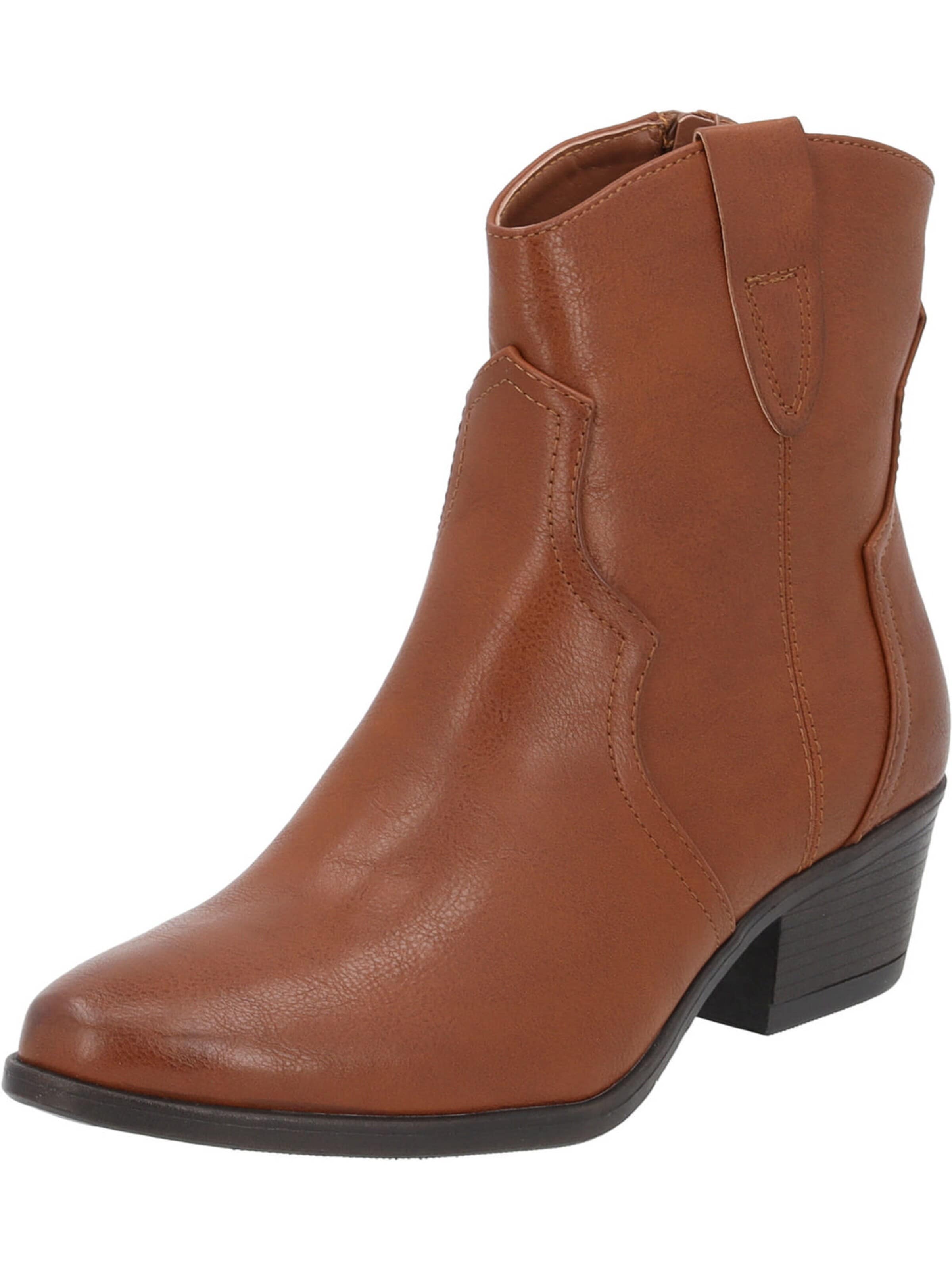Bottes de cowboy 'Fosela' Palado en marron : devant