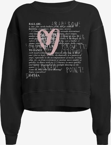 DEHA Sweatshirt in Zwart: voorkant