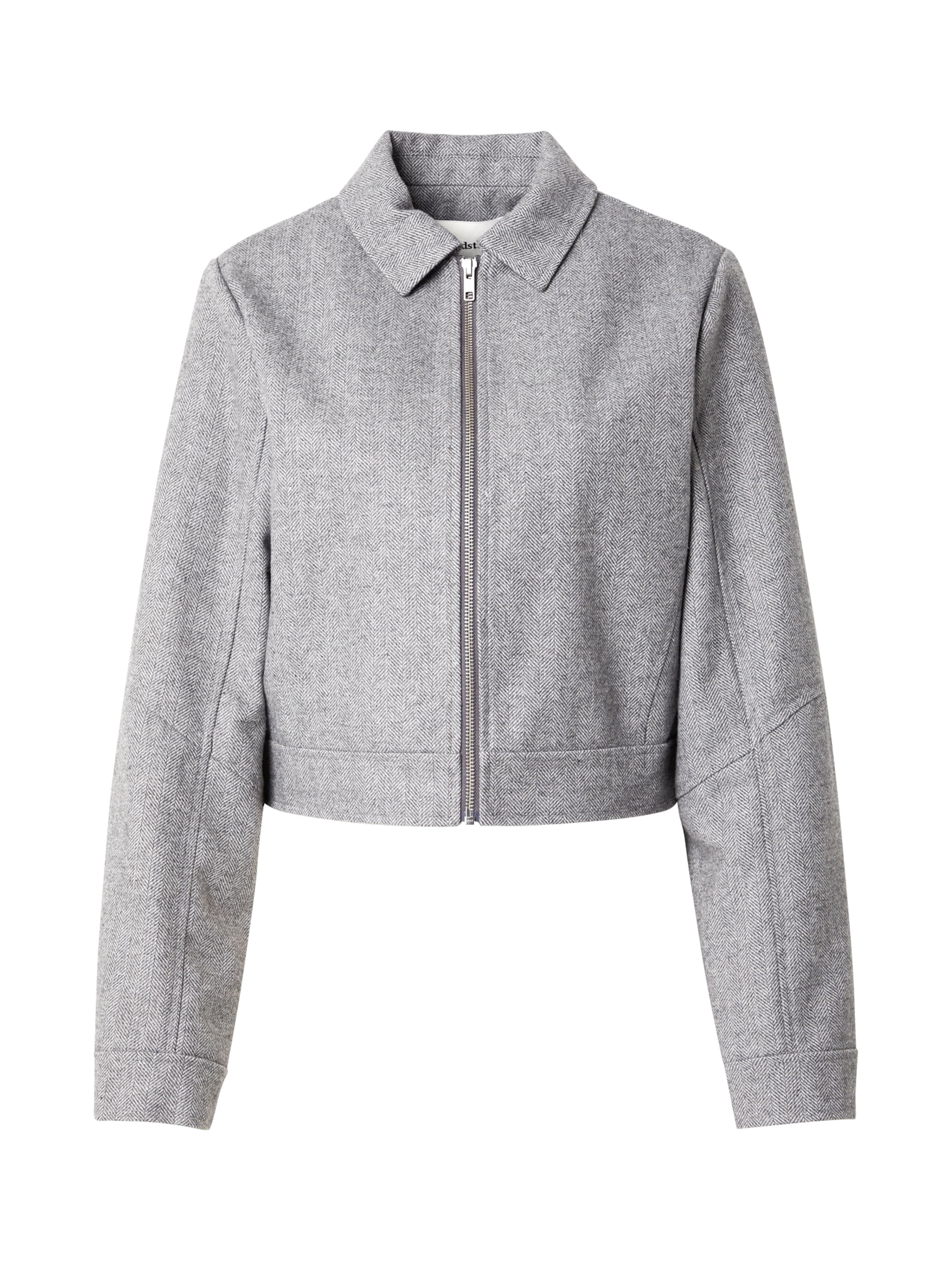 modström Prechodná bunda 'Lissie' - Sivá: predná strana