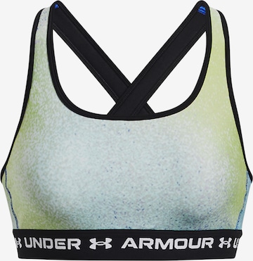 UNDER ARMOUR Bustier Sport bh 'Mid' in Grijs: voorkant