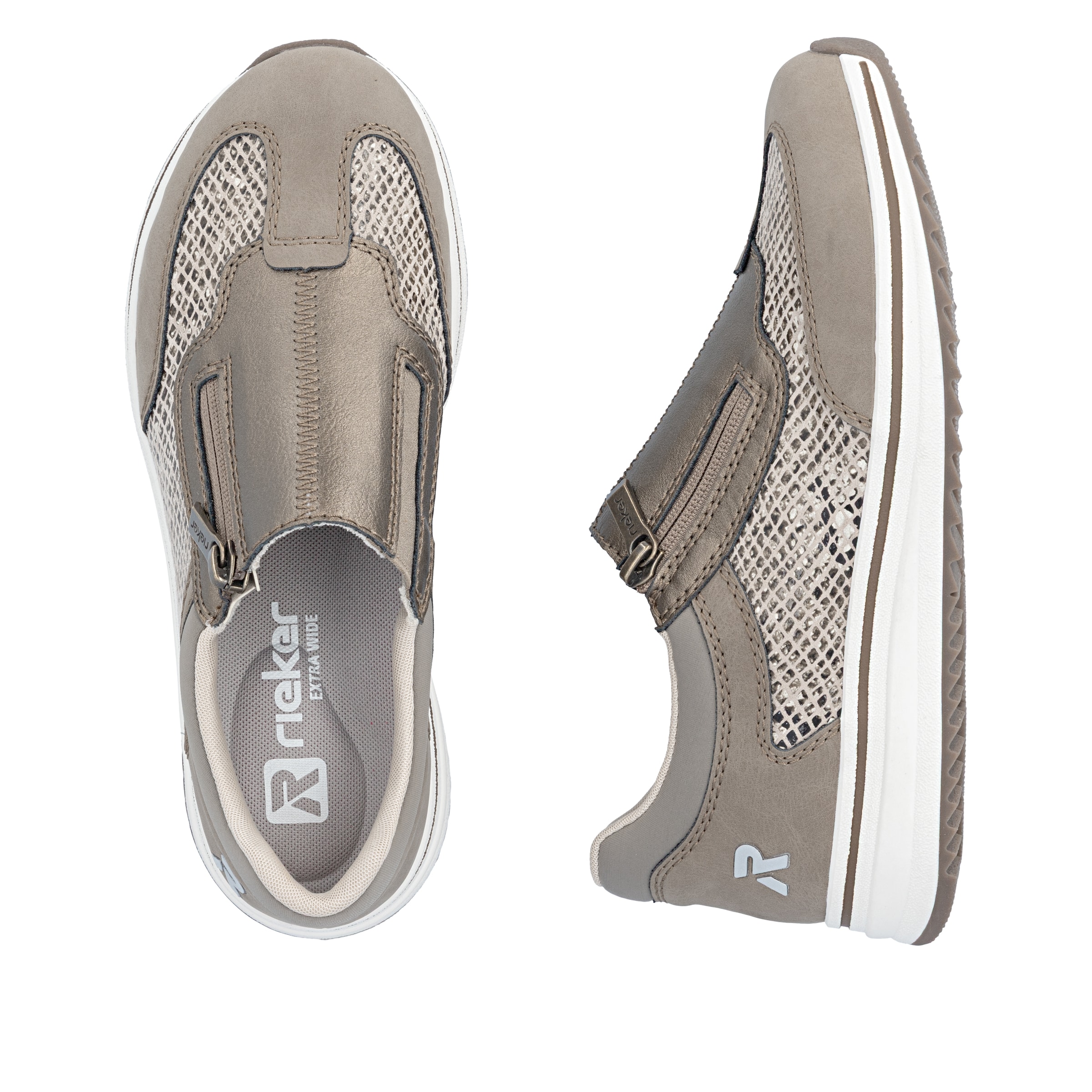 Slip on Rieker en marron