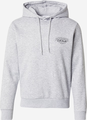 JACK & JONES Sweatshirt 'JJMAKOTO' in Grey: front