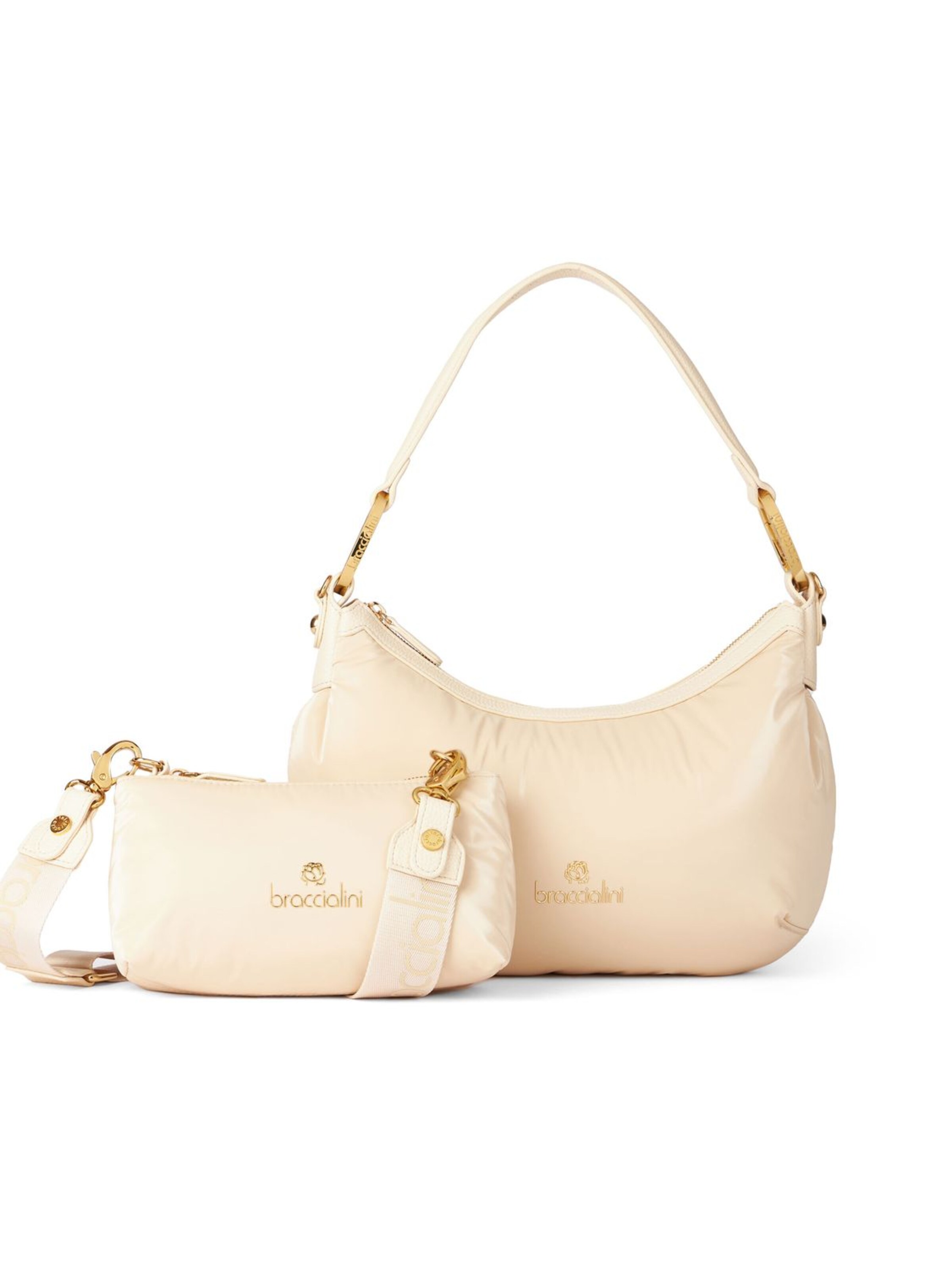 Braccialini Schultertasche 'Beth Puffy'‌ in Beige: Vorderseite