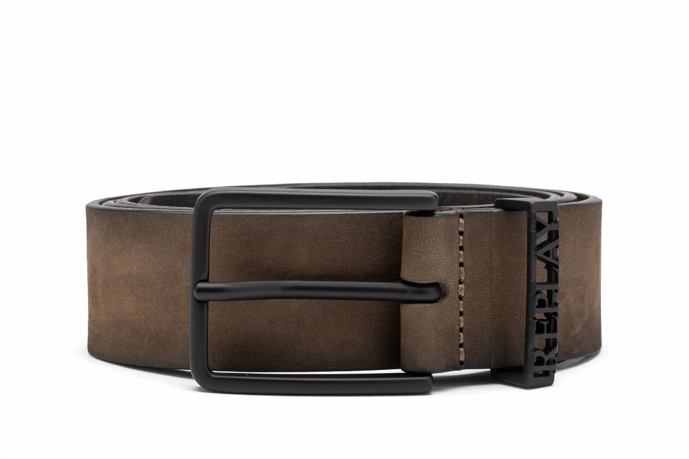 REPLAY Belt in Brown: front