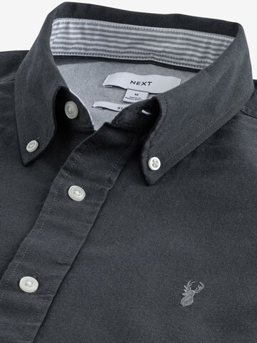 Next Slim fit Button Up Shirt in Grey