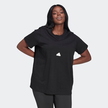 T-shirt fonctionnel ADIDAS SPORTSWEAR en noir : devant