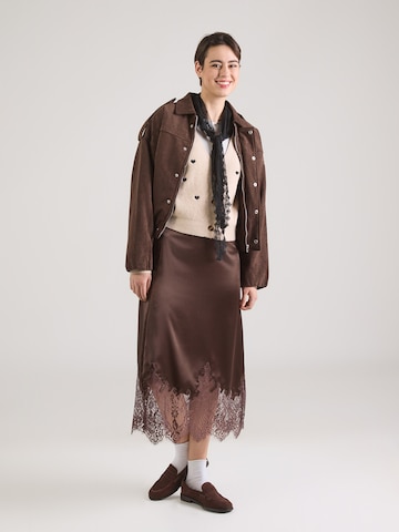 ABOUT YOU Вязаная кофта 'Lana' в Бежевый