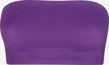 Marc & André Bandeau Bikini Top in Purple: front